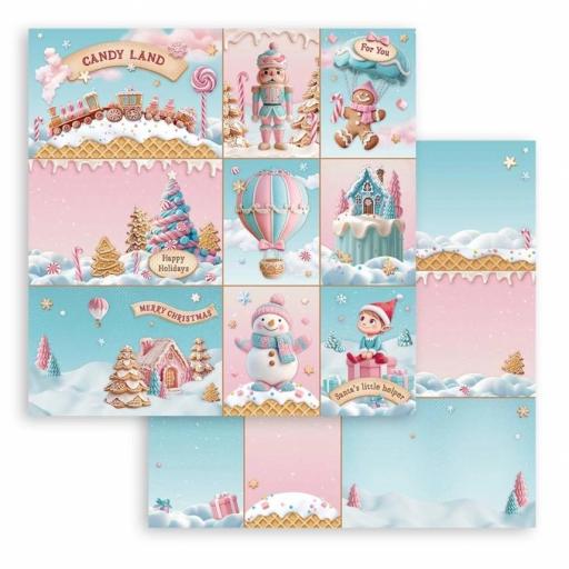Set de Papeles Candy Christmas Stamperia  [6]