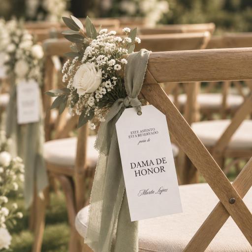 Etiqueta Damas de Honor Personalizada [0]