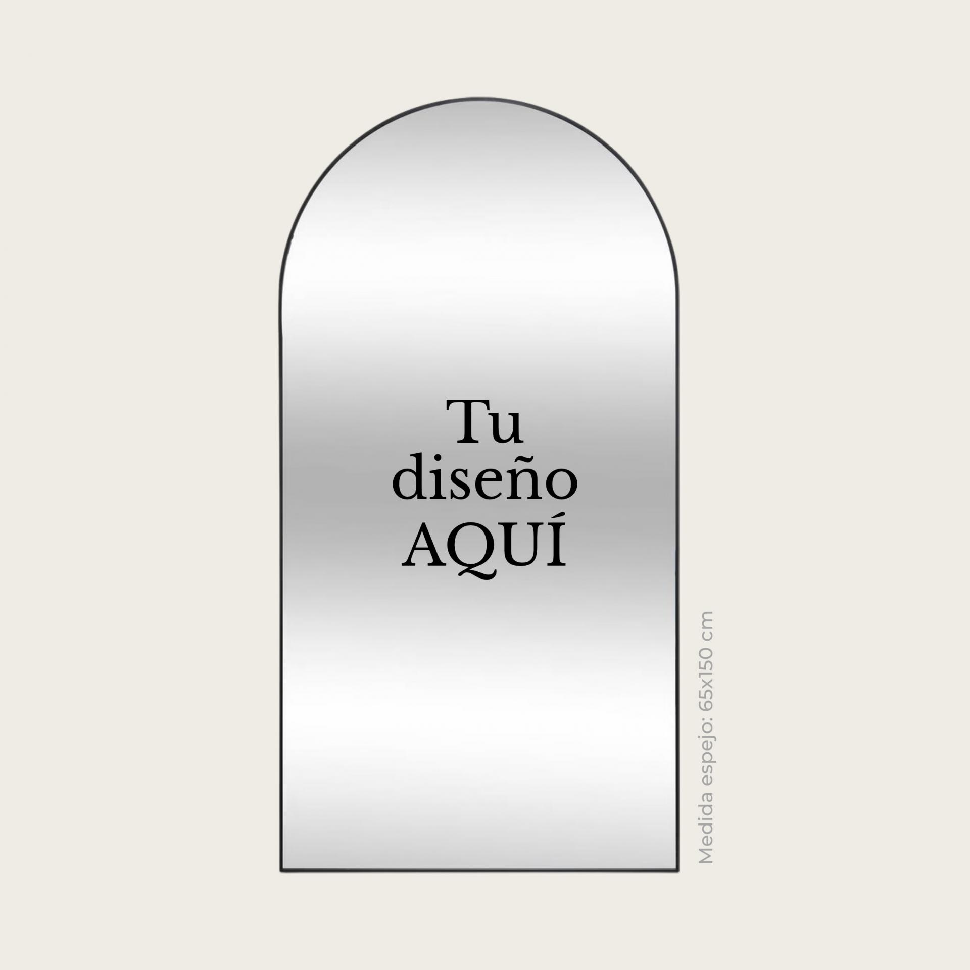 Vinilo Personalizado para Espejo "Tu Diseño Aquí"