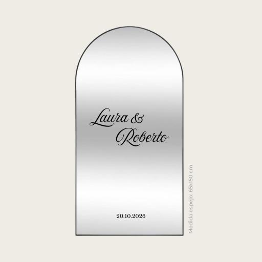 Vinilo Personalizado para Espejo "Nombres" [1]