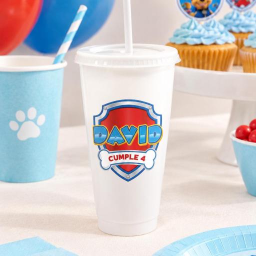 Vaso con Tapa y Pajita Personalizado [1]