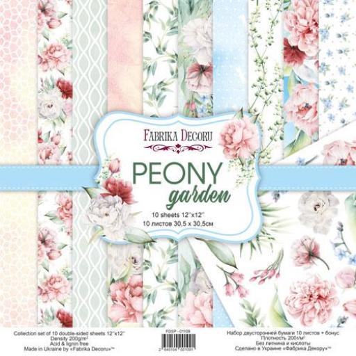 Set De Papeles Peony Garden Fabrika Decoru
