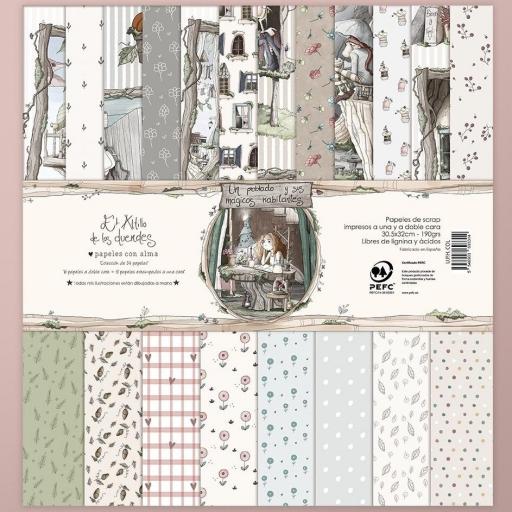 Set De Papeles Un Poblado... Y Sus Mágicos Habitantes El Altillo De Los Duendes