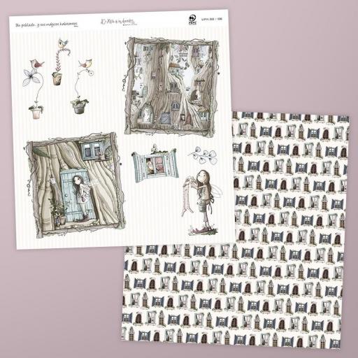 Set De Papeles Un Poblado... Y Sus Mágicos Habitantes El Altillo De Los Duendes [3]