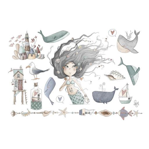 Transfer DTF Textil Hablando de sirenas El Altillo De Los Duendes [1]