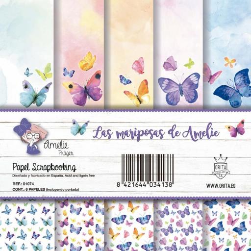 Set de Papeles Las Mariposas de Amelie Amelie Prager 