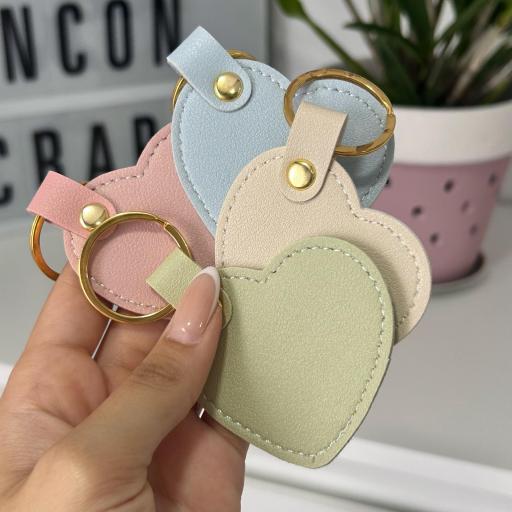 Llavero Polipiel Corazón Personalizado El Rincon Scrap [1]