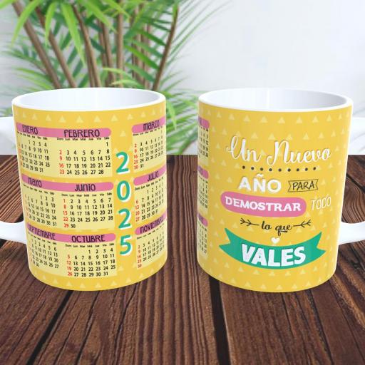 Taza Sublimada Calendario 2025 Varios Modelos