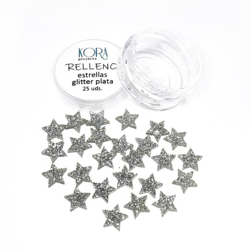 Relleno Para Shaker Estrellas Glitter Plata Kora Projects