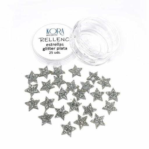 Relleno Para Shaker Estrellas Glitter Plata Kora Projects [0]