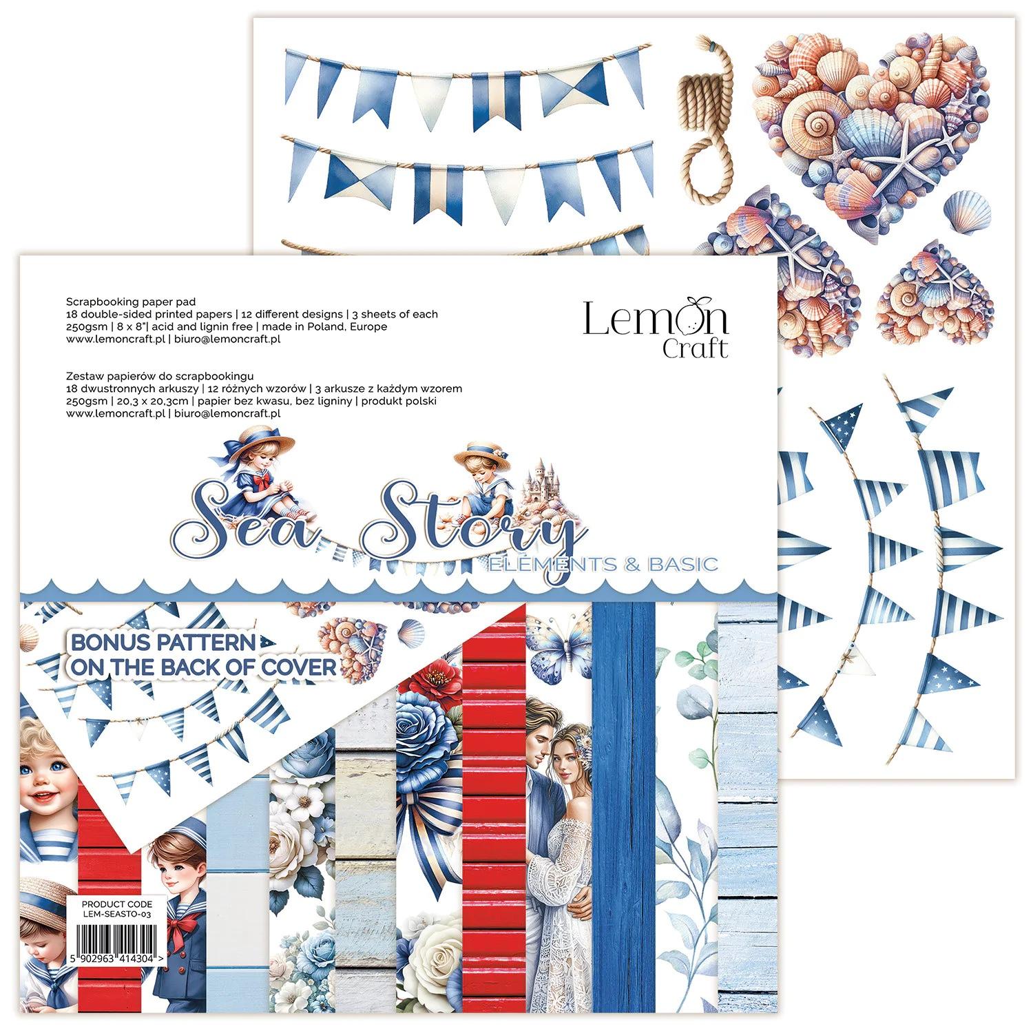 Block Sea Story Con Elementos Para Recortar Lemoncraft