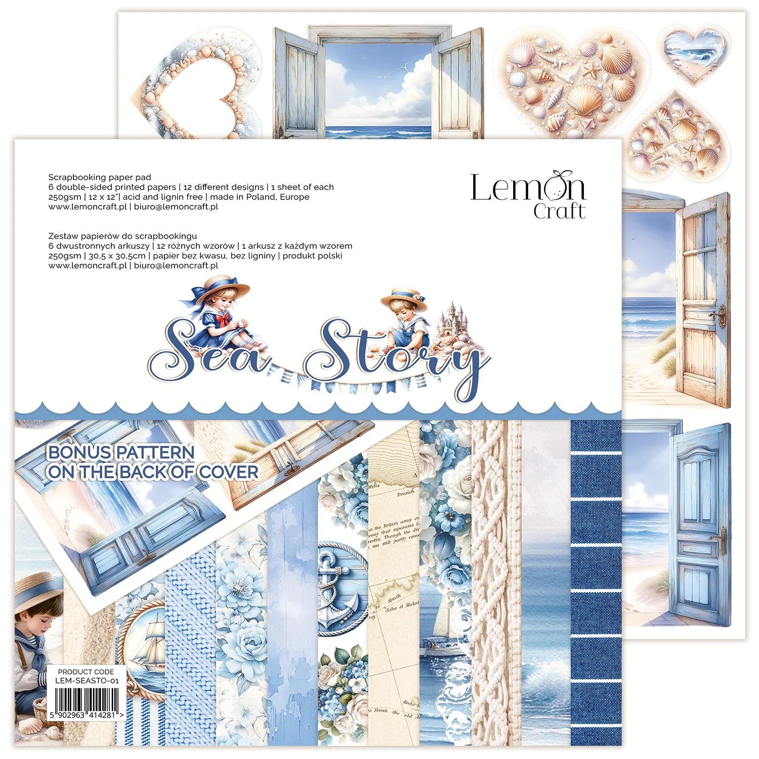 Set De Papeles Sea Story Lemoncraft