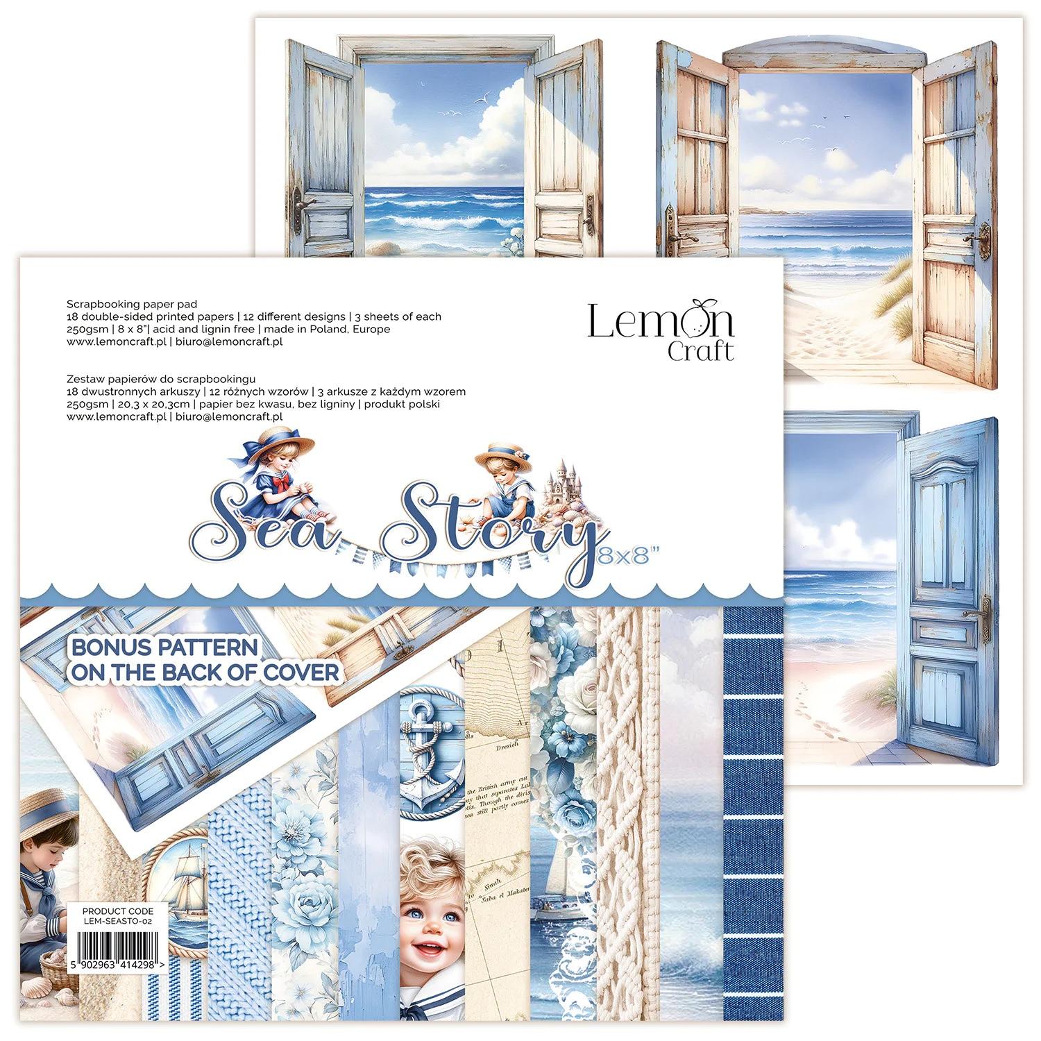Set De Papeles Sea Story Lemoncraft