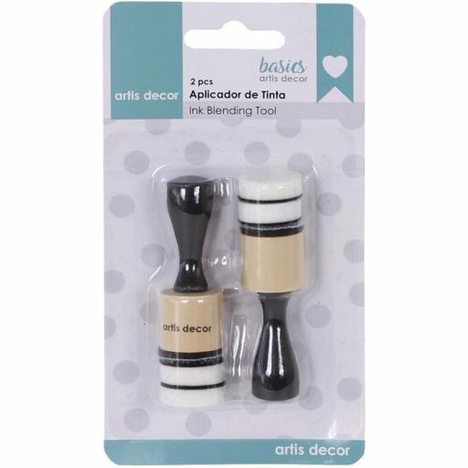 Set 2 Aplicadores Tinta Redondos Mini Artis Decor [0]