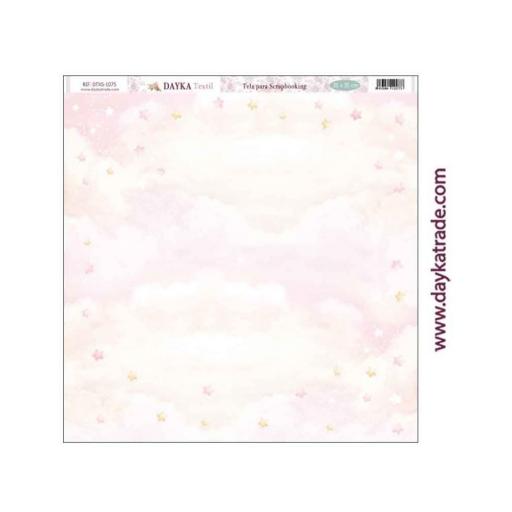 Tela de Encuadernar Nubes Y Estrellas Puro Amor Rosas Dayka Trade [5]