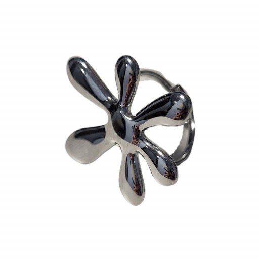 Anillo Splash Plateado