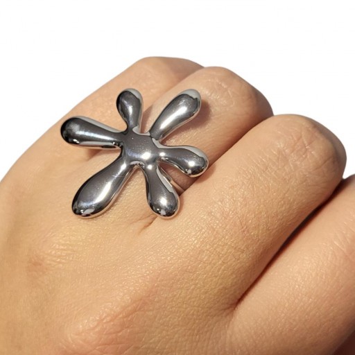 Anillo Splash Plateado [1]