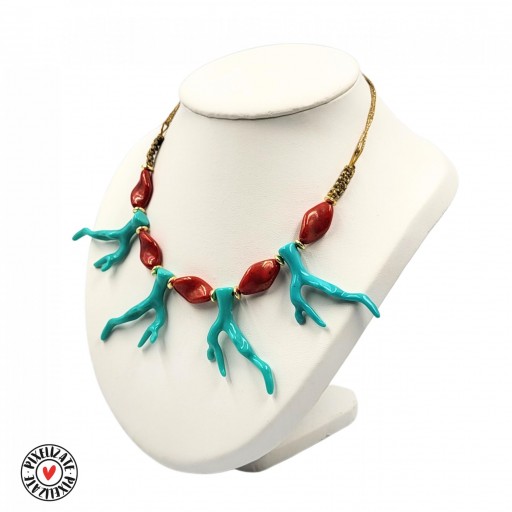 Collar Coral Turquesa [1]