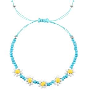 Pulsera Margaritas Azul