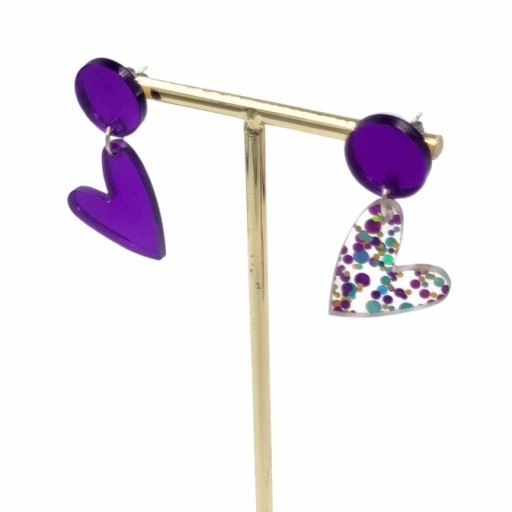 Pendientes Party Love Morado [1]