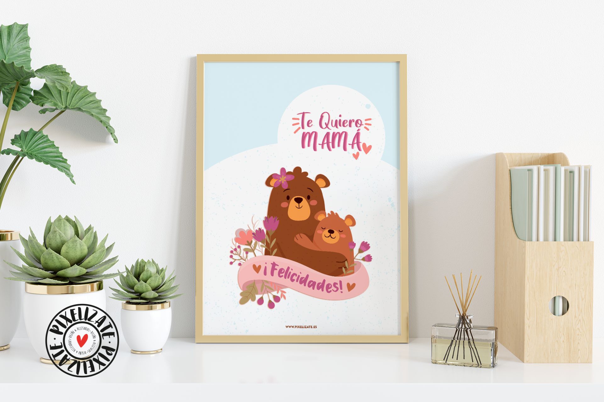 Lámina Digital Te Quiero Mamá