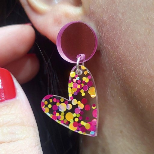 Pendientes Party Love Rosa [2]