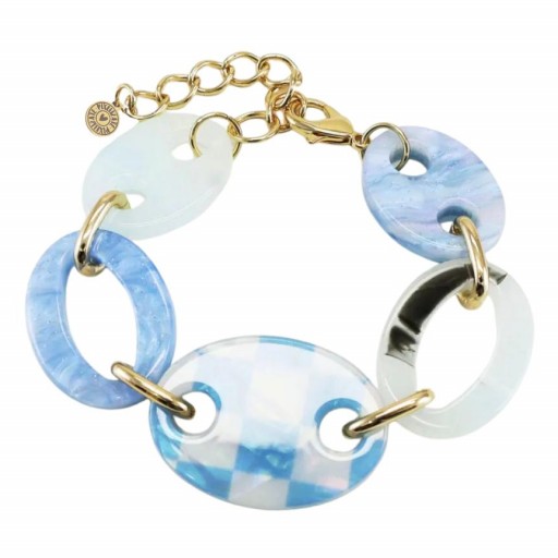 Pulsera Blue Vichy