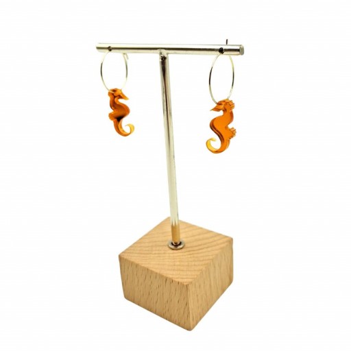 Pendientes Caballito de Mar Naranja [1]