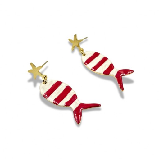 Pendientes Salitre Rojo