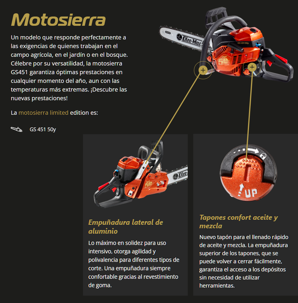 Oleo Mac GS 451 50 Aniversario