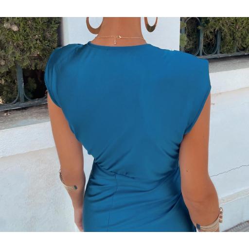Vestido Coliza Petróleo  [5]