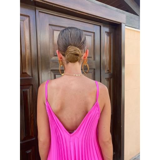Vestido Tablas Fucsia [3]