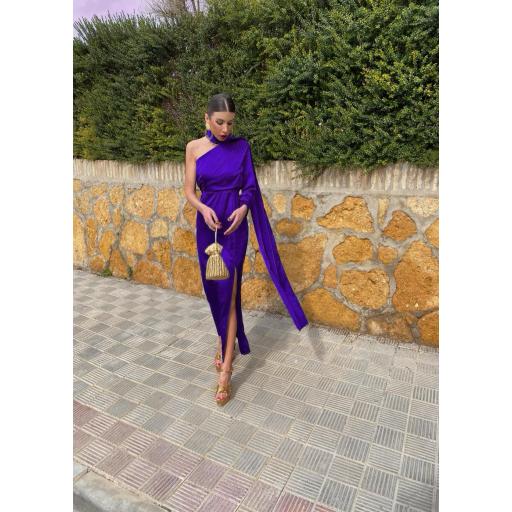 Vestido Fulhar Raso Morado [2]