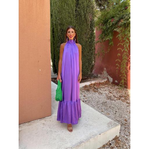 Vestido Delia Liso Morado