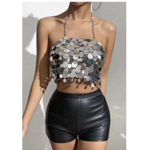 Top Maxi Pailettes Plata [2]