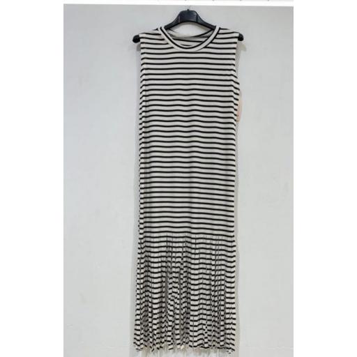 Vestido Rayas con Flecos [5]