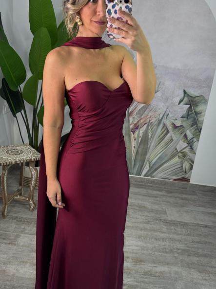 VESTIDO EMILY BURDEOS