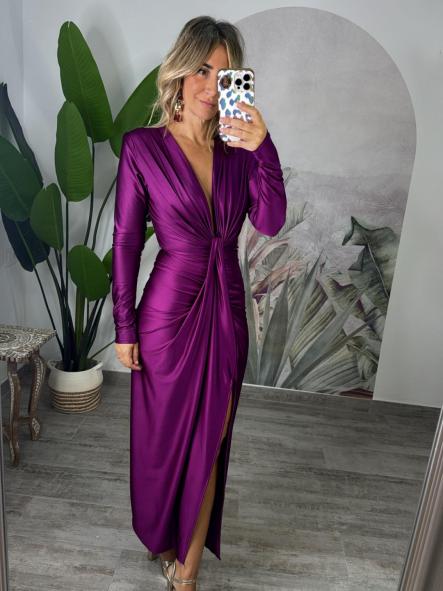 VESTIDO ANGY LARGO BUGANVILLA