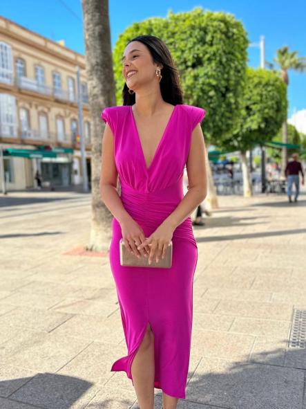 VESTIDO ZAKIA FUCSIA [2]