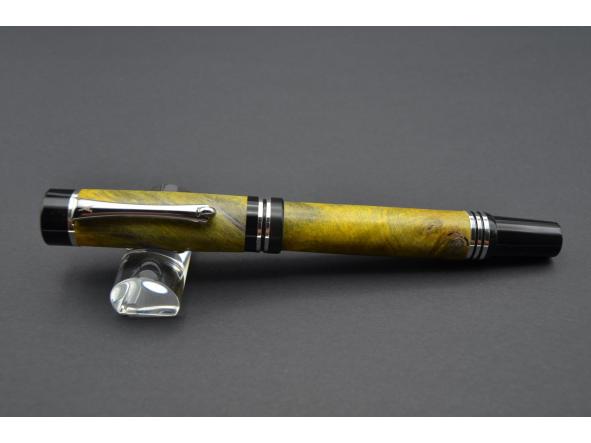 Estilográfica Egeo  madera de Raiz de Buckeye amarillo [1]