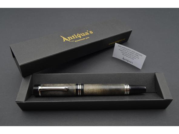 Estilográfica Egeo  madera de Raiz de Buckeye gris [2]