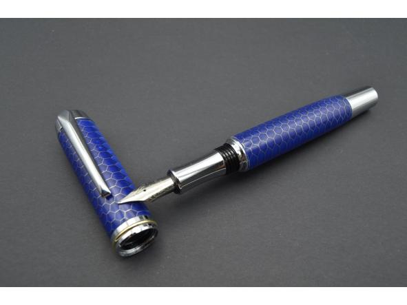 Estilográfica Pacífico panal azul