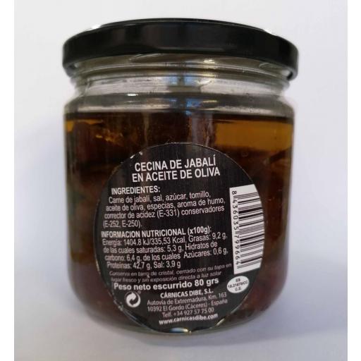 Cecina de jabalí en aceite de oliva [1]