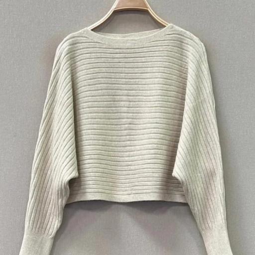 Jersey corto de canalé horizontal [6]