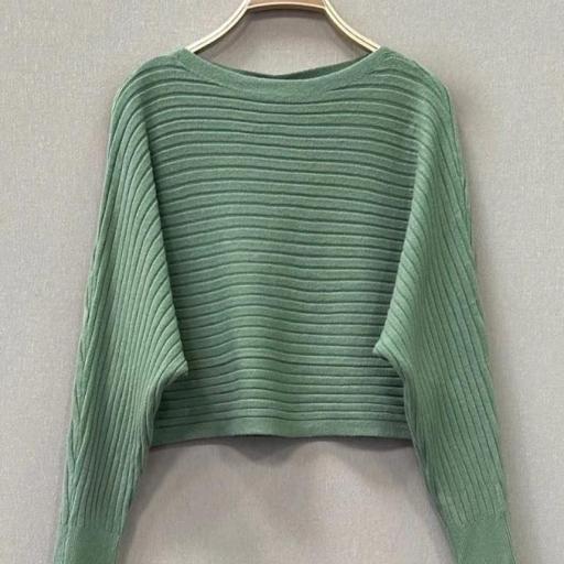 Jersey corto de canalé horizontal [3]