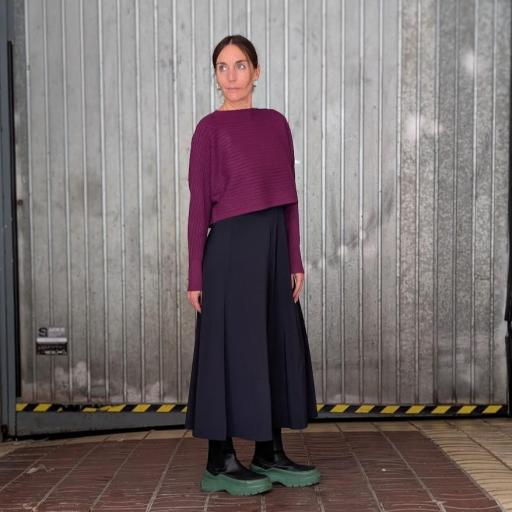 Jersey corto de canalé horizontal [2]