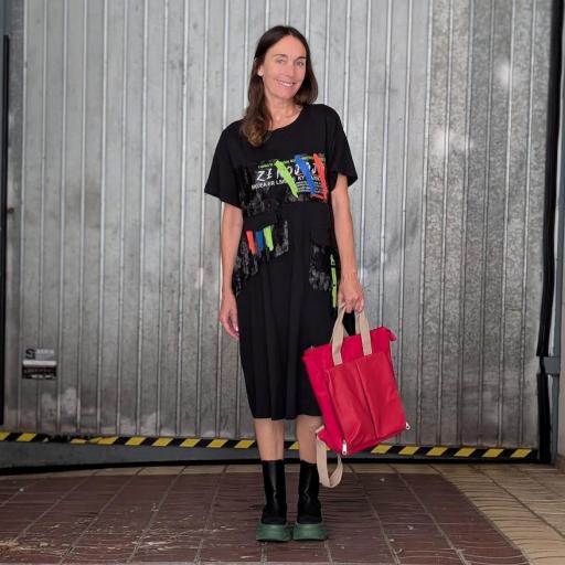 Vestido  black fluor