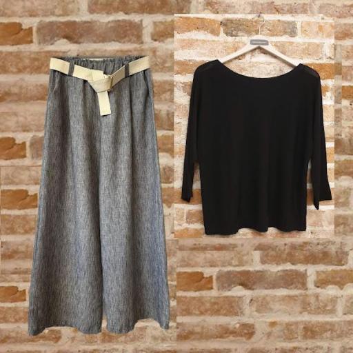 Pantalón básico palazzo [2]