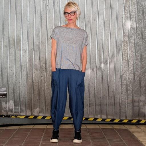 Pantalón bombacho denim [1]
