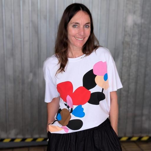 Camiseta flor